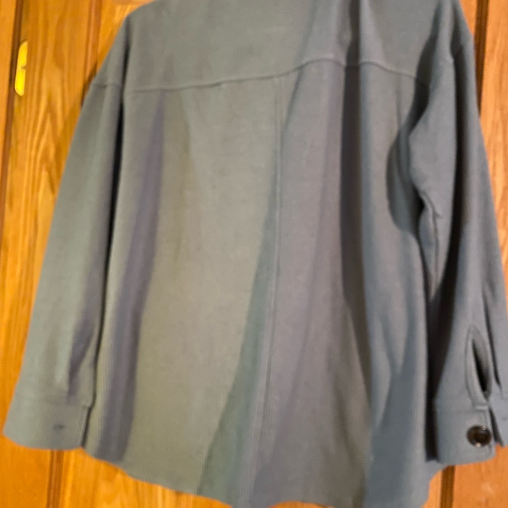 Maurices Slate-Gray Ribbed Button Jacket - Picture 6 of 6